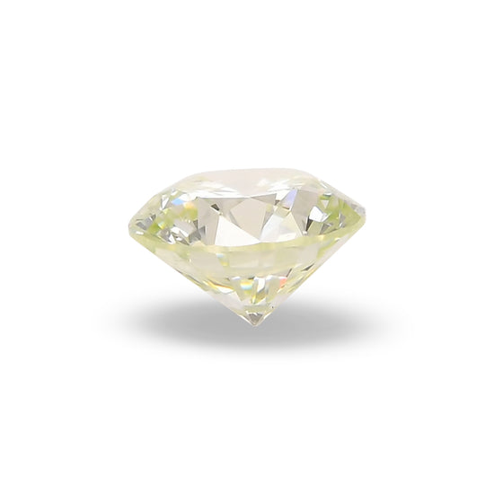 0.42 Carat Very Light Yellow Green Round Brilliant Diamond (SI1) GIA