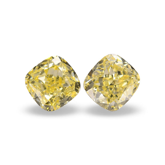 Diamanti Giallo Fancy a Cuscino da 1,40 carati VVS2