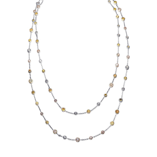 Mix Color Brilliants Diamond Necklace