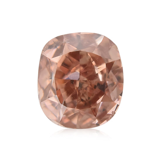 0.31 Carat Fancy Orangy Pink Radiant Diamond I1 GIA