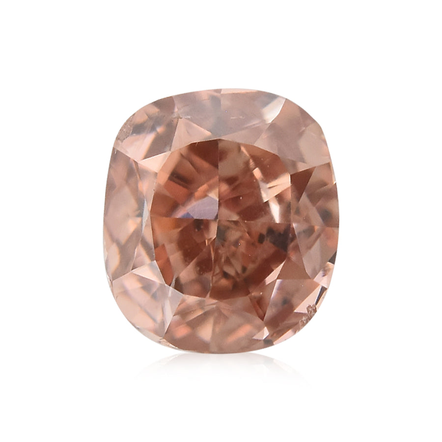 Diamante Radiante Fancy Orangy Pink I1 GIA da 0,31 carati