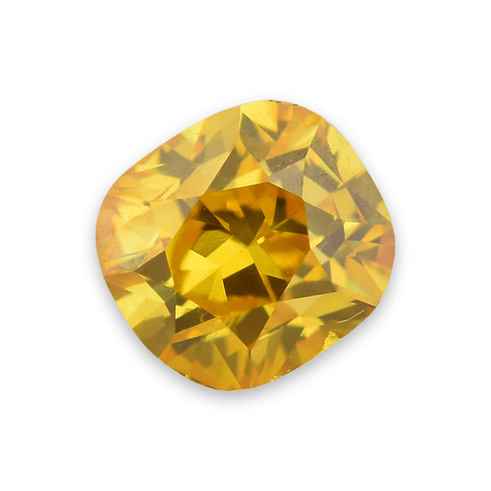 0.30 Carat Fancy Vivid Orange Yellow Cushion Diamond SI1 GIA