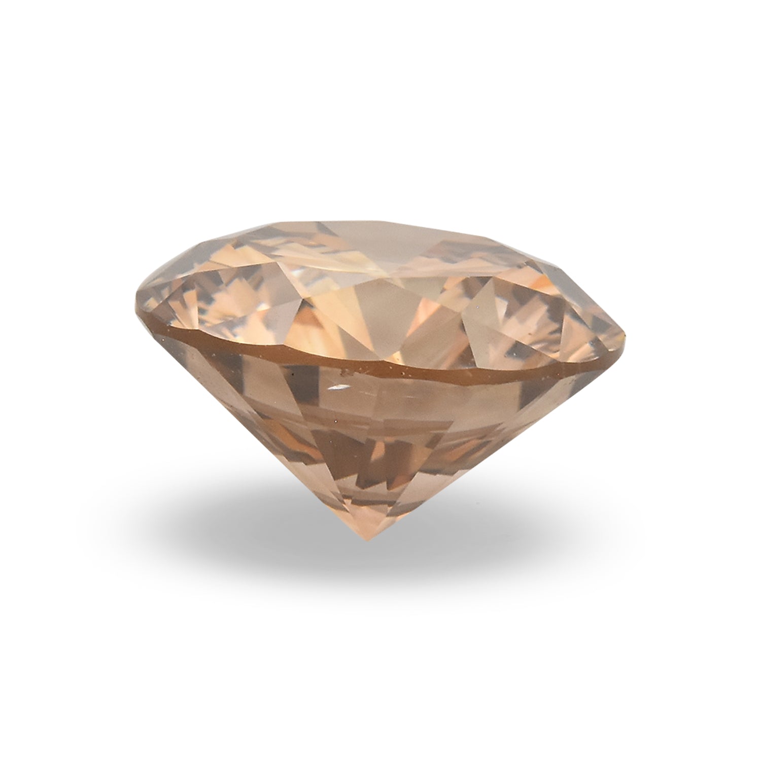 1.01 Carat Fancy Yellow Brown Round Diamond SI1 GIA