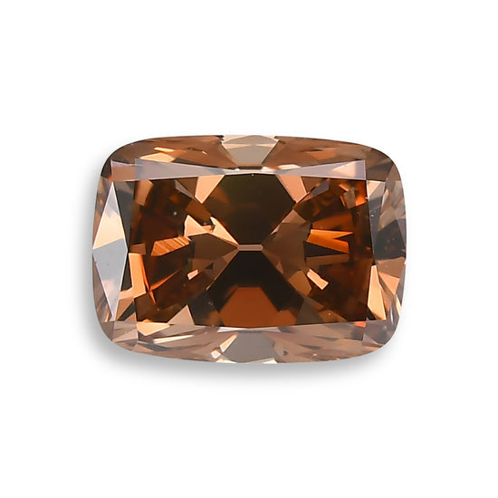 1.17 Carat Fancy Deep Pink Brown Cushion Diamond VS2 GIA
