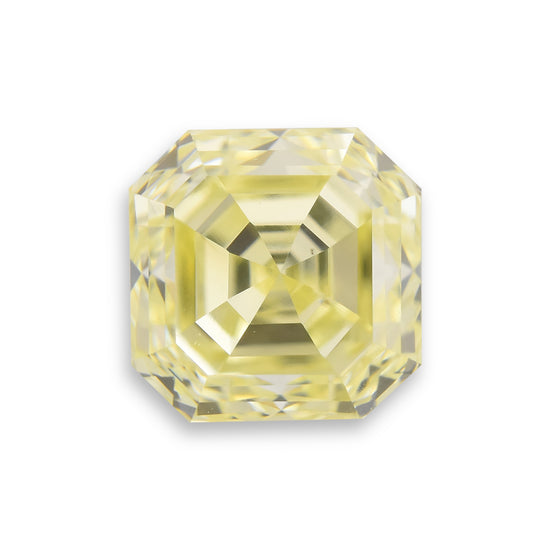 0.96 Carat Fancy Yellow Asscher Diamond (VS1)