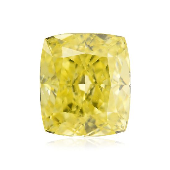 Diamante Giallo Intenso Fancy Taglio Cuscino da 0,50 Carati VVS2 GIA