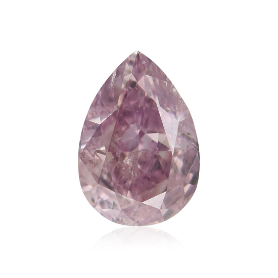 Diamante a Pera Rosa Purpureo Intenso Fancy SI2 GIA da 0,25 Carati