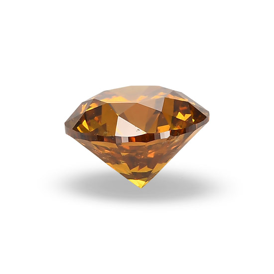 1,20 Karat Fancy Deep Brownish Yellowish Orange runder Brillant I1 GIA