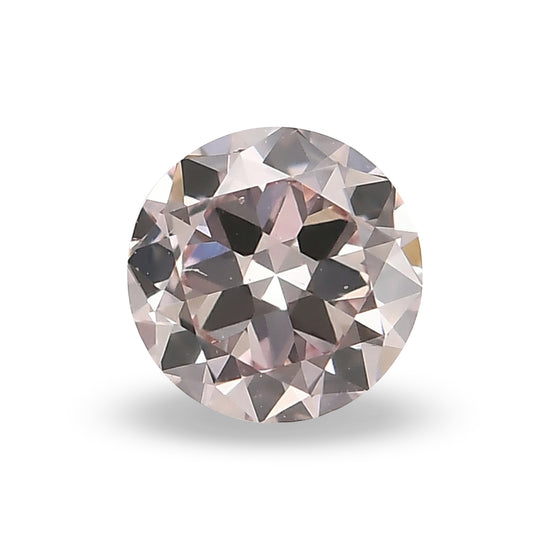 0.37 Carat Fancy Purplish Pink Round Brilliant Diamond VS2 GIA