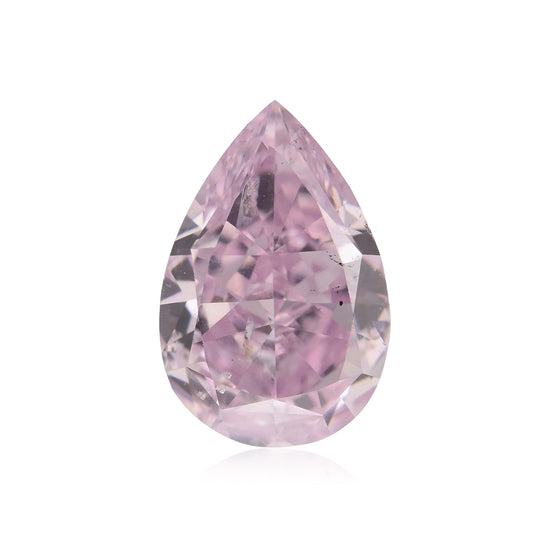 0.86 Carat Fancy Purple Pink Pear Diamond SI2 GIA