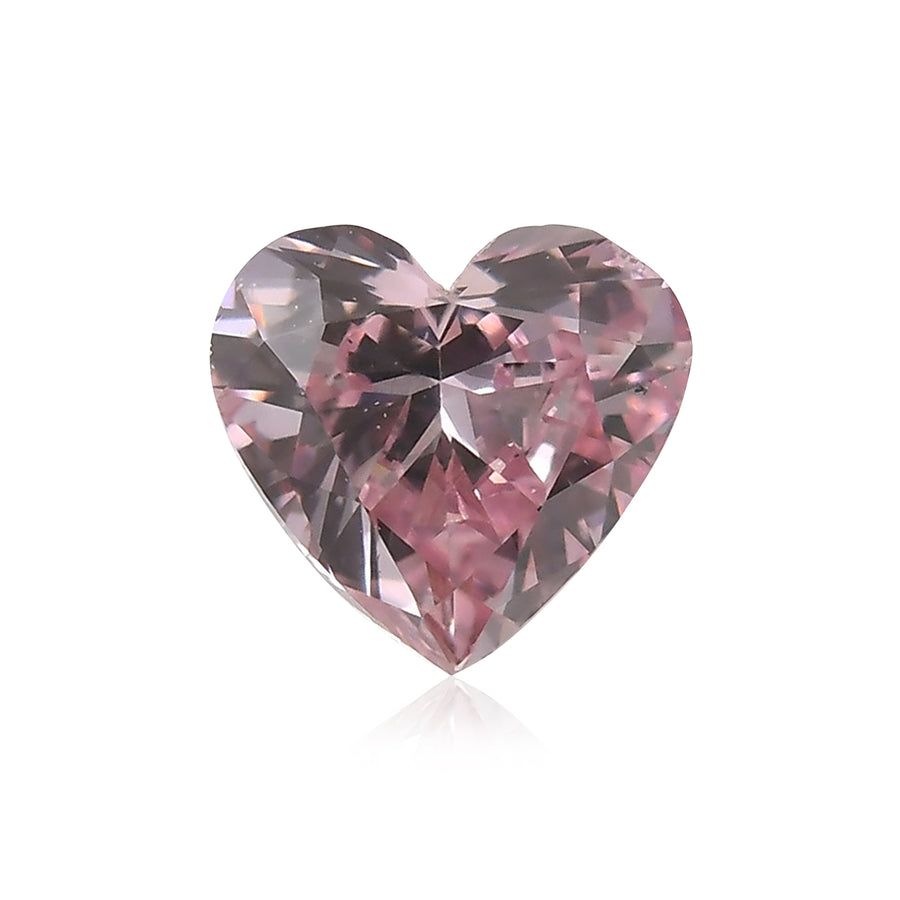 0.48 Carat Fancy Intense Pink Heart Diamond VS2 ARGYLE & GIA
