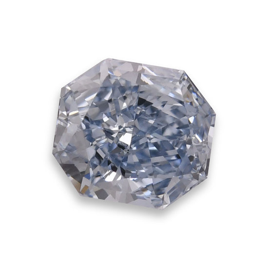 0.74 Carat Fancy Intense Blue Radiant Diamond VS1 GIA