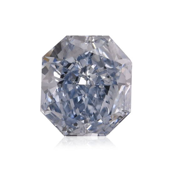 0.74 Karat Fancy Intense Blue Radiant Diamant VS1 GIA