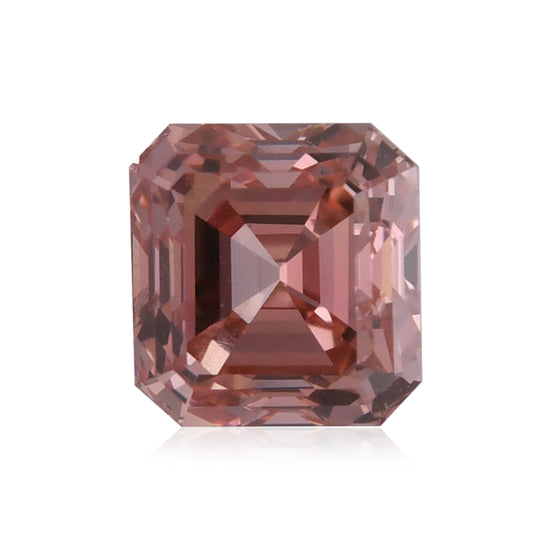 0,83 Karat Fancy Intense Orangy Pink Asscher Argyle Diamant VS1 GIA
