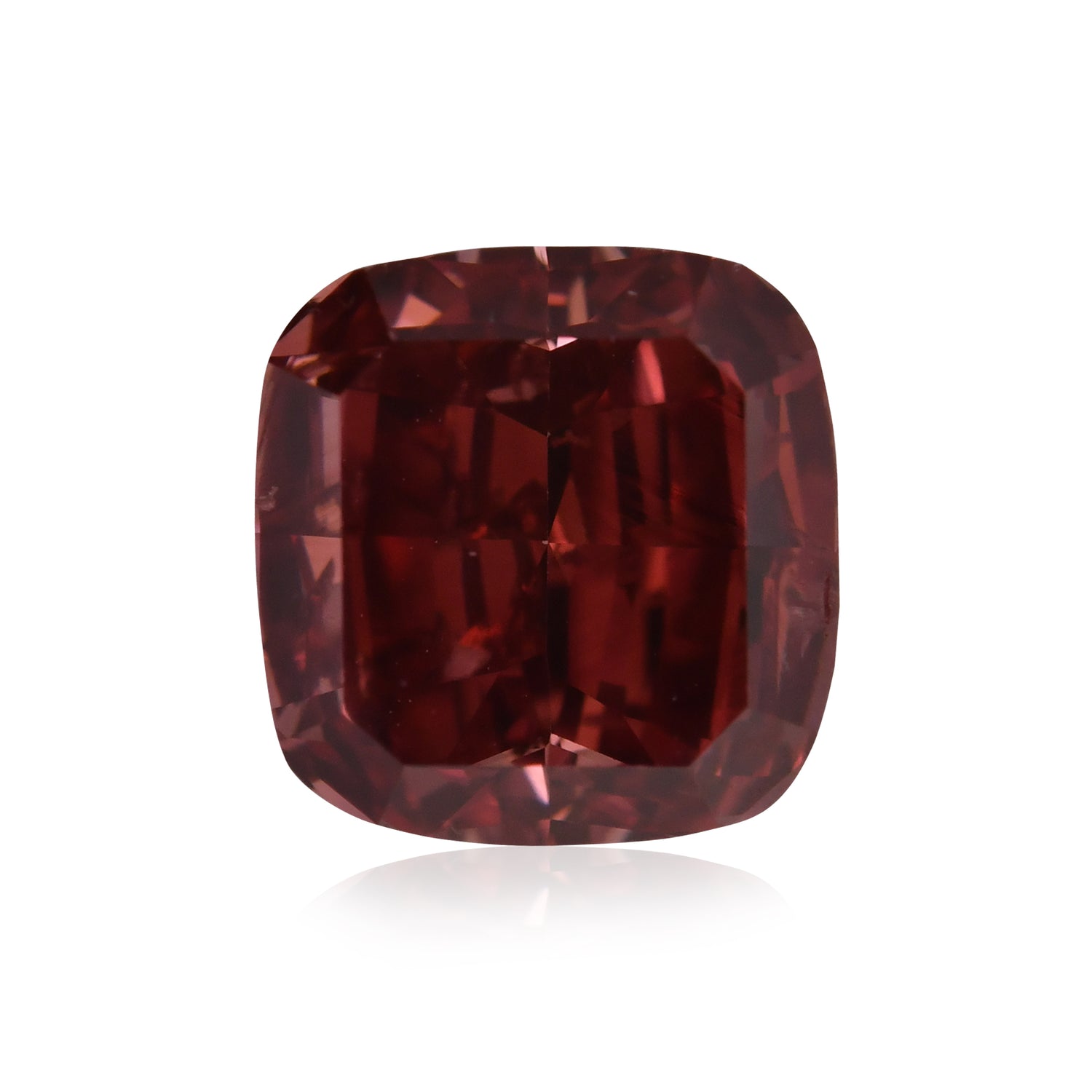 1.38 Carat Fancy Red Cushion Argyle Diamond SI2 GIA
