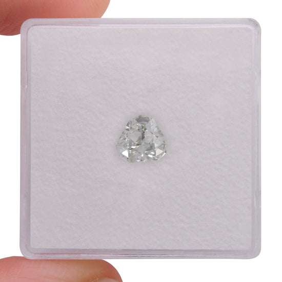 0.71 Carat Light Green Shield-Cut Diamond VS2 GIA