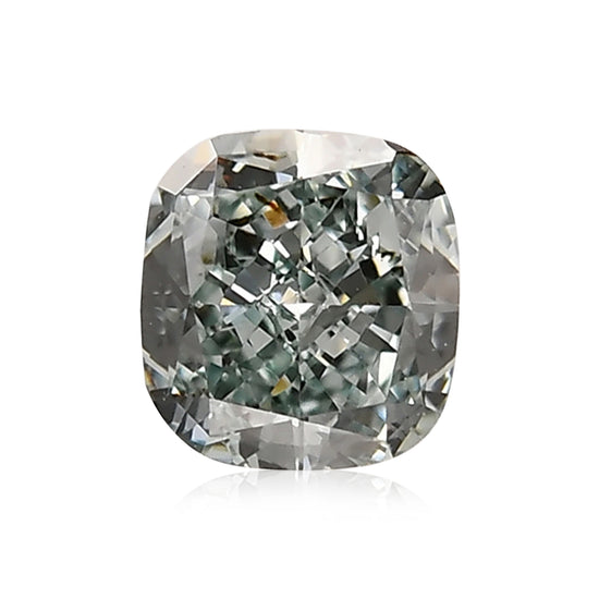 0.30 Carat Fancy Intense Bluish Green Cushion Diamond SI1 GIA