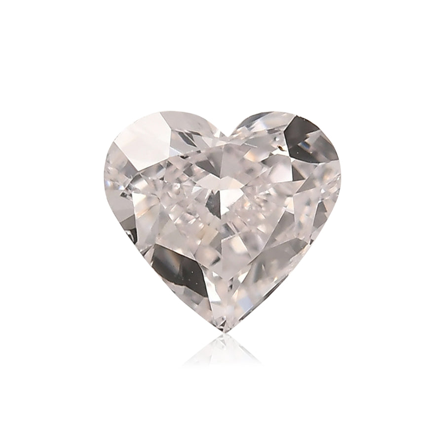 0.44 قيراط ألماسة HEART وردية باهتة SI1 GIA