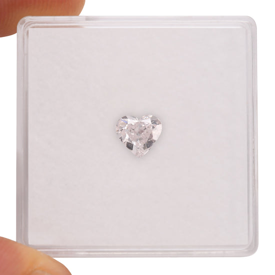 0.44 Carat Faint Pink HEART Diamond SI1 GIA