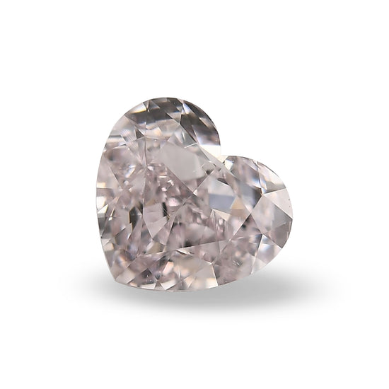 0.50 Carat Fancy Light Purplish Pink HEART Diamond SI1 GIA
