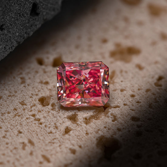 1.24 Carat Fancy Intense Pink Radiant Diamond SI2 GIA & ARGYLE