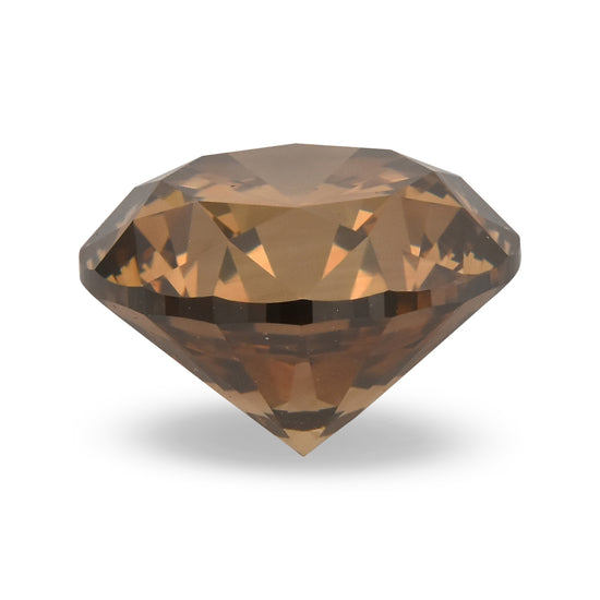 2.01 Carat Fancy Dark Orange Brown Round Brilliant Diamond SI1 GIA