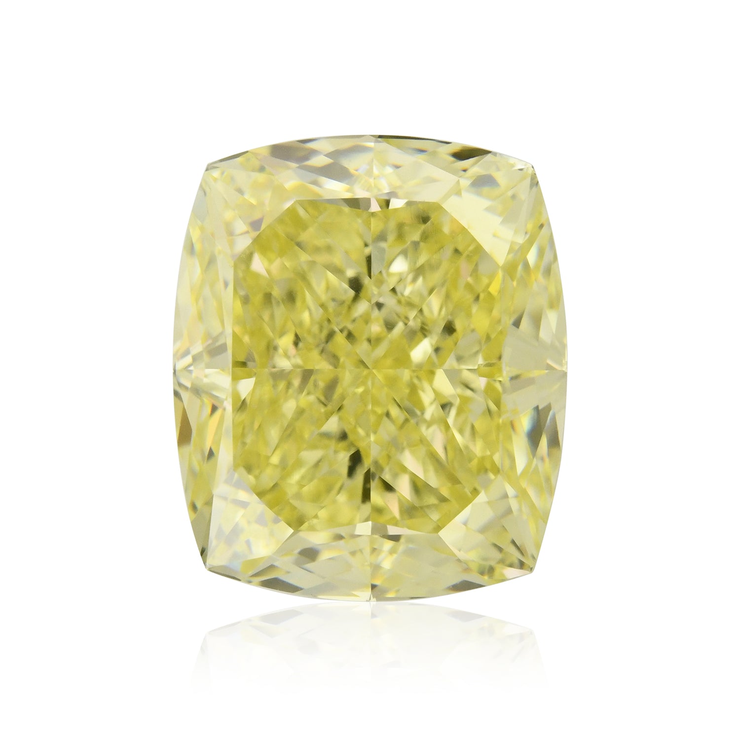 5.00 Carat Fancy Yellow Cushion Diamond VS1 GIA