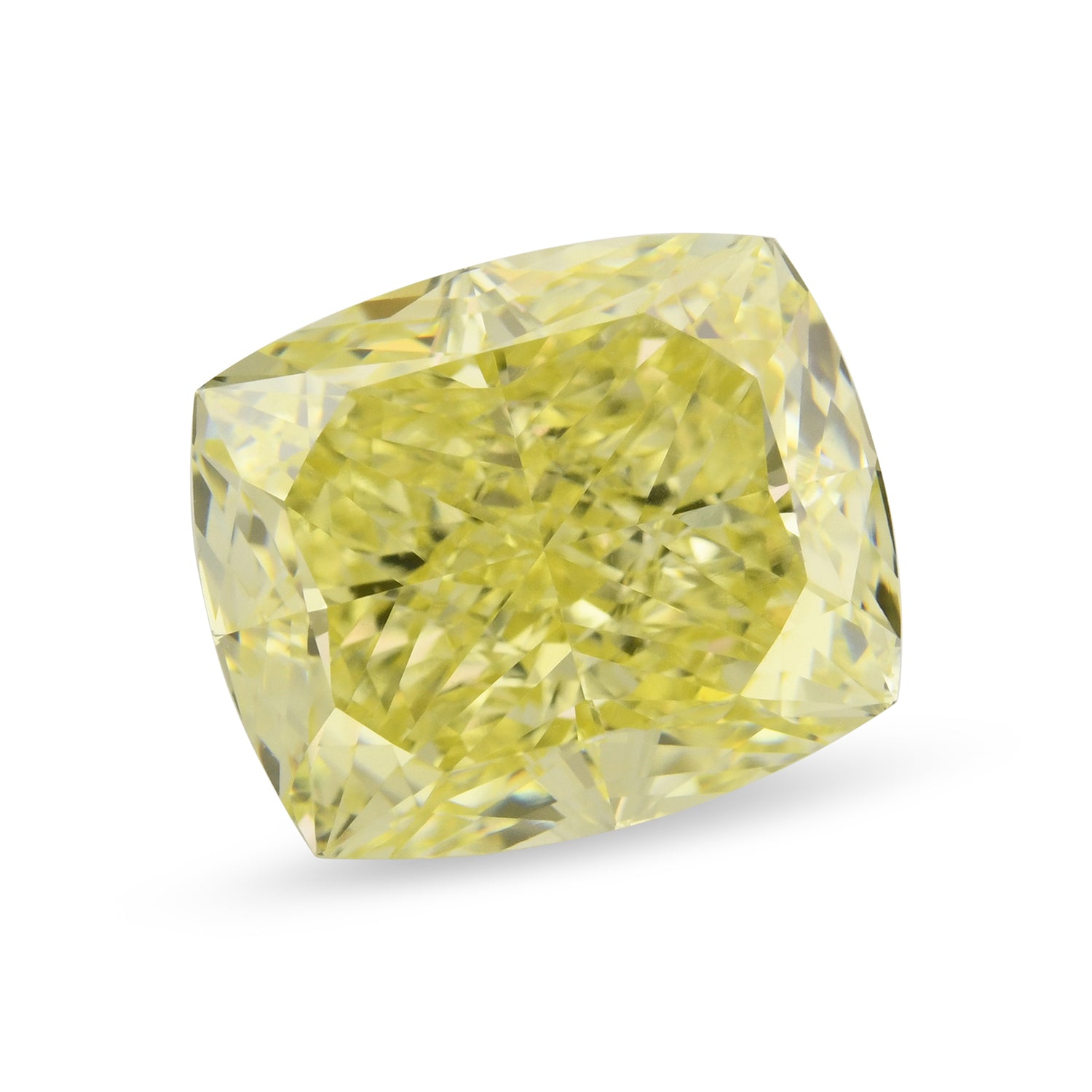 5.00 Carat Fancy Yellow Cushion Diamond VS1 GIA