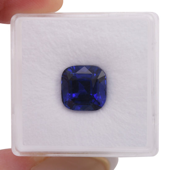 5.01 Carat Blue SRI LANKAN Cushion Sapphire CD