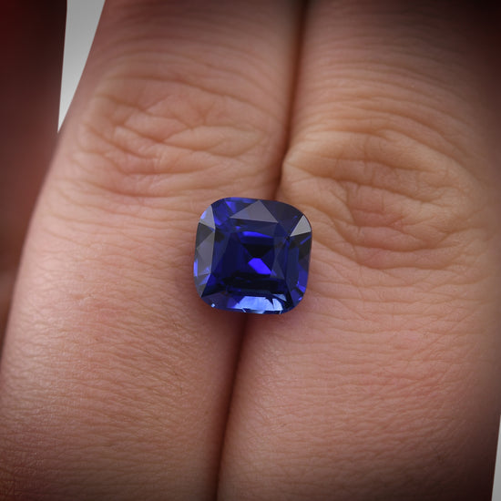 5.01 Carat Blue SRI LANKAN Cushion Sapphire CD