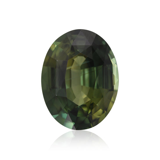 5.01 Carat Green MADAGASCAR Oval Sapphire GIA No Heat