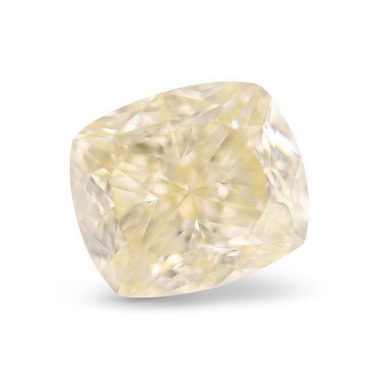 5.01 Carat Light Yellow Cushion Diamond VS2 GIA
