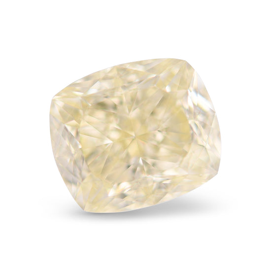 5.01 Carat Light Yellow Cushion Diamond VS2 GIA