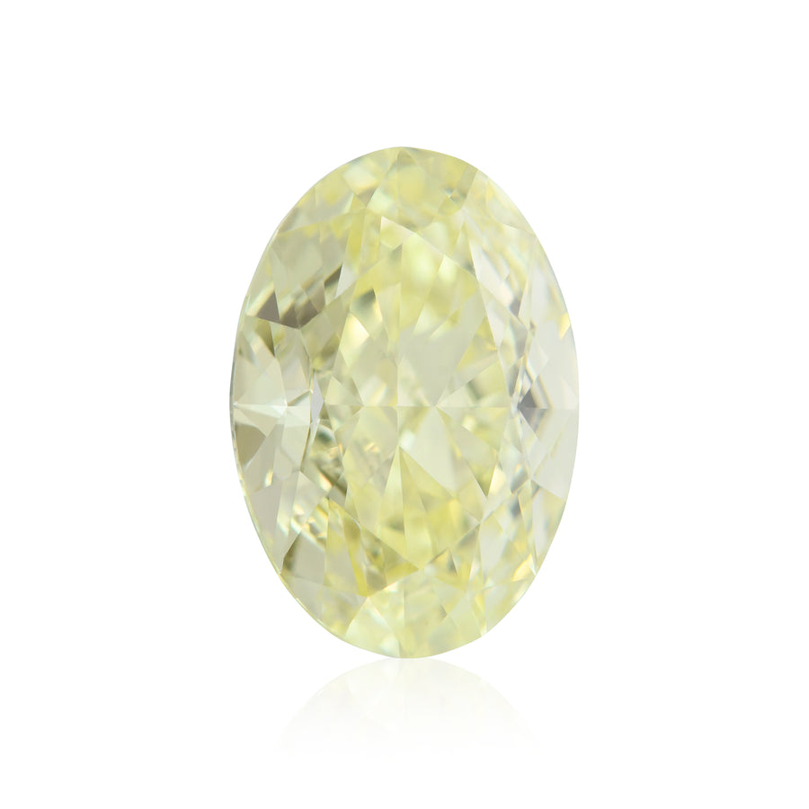 5.02 Carat Fancy Yellow Oval Diamond VS1 GIA