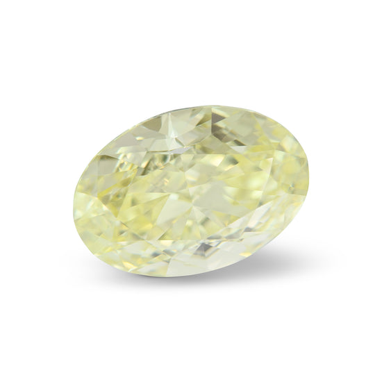 5.02 Carat Fancy Yellow Oval Diamond VS1 GIA