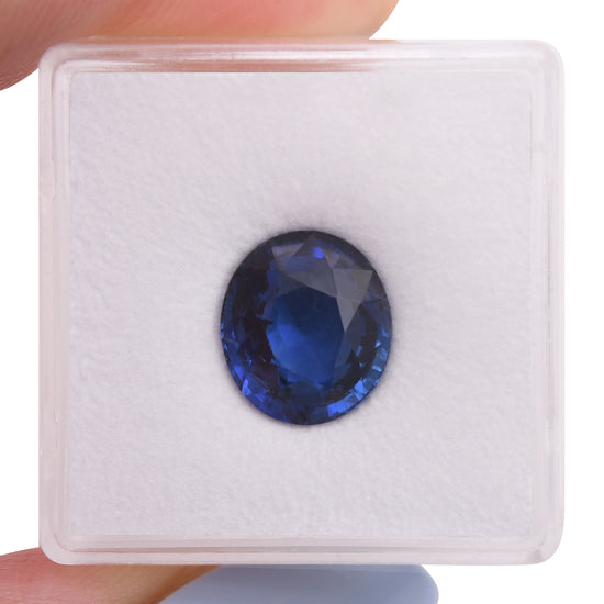 5.04 Carat Blue SRI LANKAN Oval Sapphire GIA