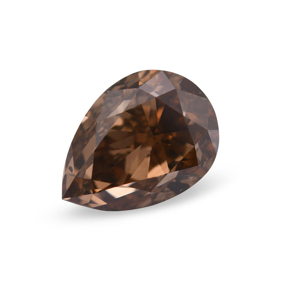 5.05 Carat Fancy Dark Orange Brown Pear Diamond (SI1) GIA