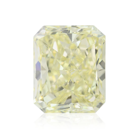 5.06 Carat Light Yellow Radiant Diamond SI1 GIA