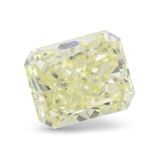 5.06 Carat Light Yellow Radiant Diamond SI1 GIA