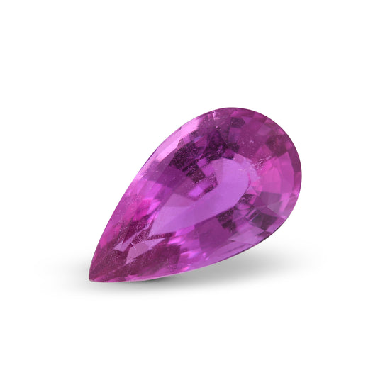 5.06 Carat Pink MADAGASCAR Pear Sapphire SSEF No Heat