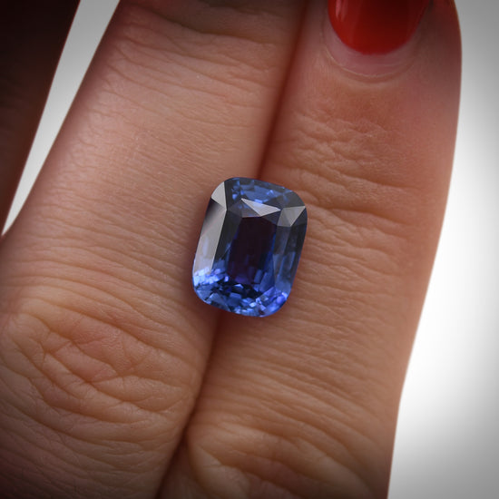 5.09 Carat Blue SRI LANKA Cushion Sapphire AGL