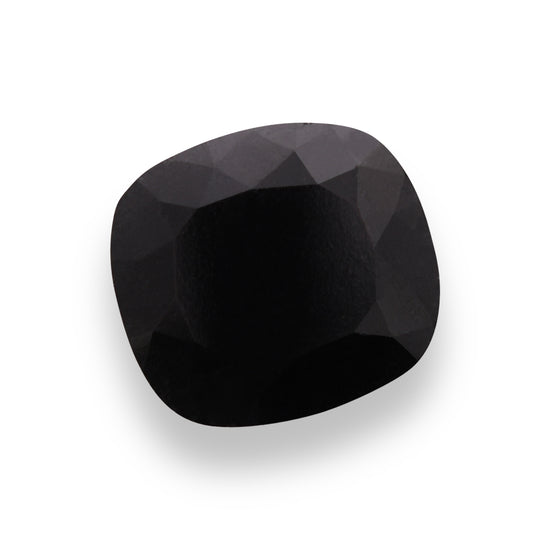 5.14 Carat Fancy Black Cushion Diamond  GIA