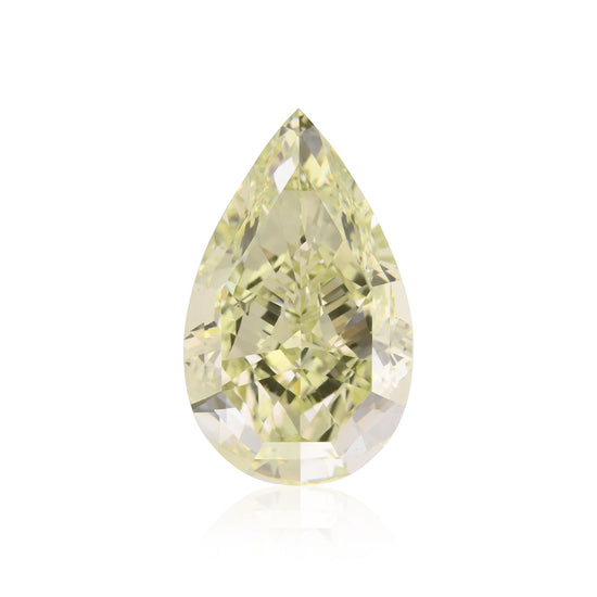 5.19 Karat Fancy Yellow Green Pear Diamant VS2 GIA