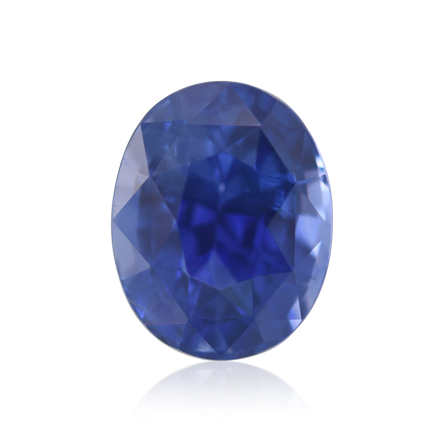 Zaffiro ovale blu dello Sri Lanka da 5,37 carati AGL