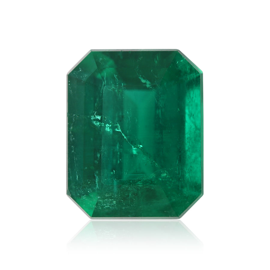 5.53 Carat Green COLOMBIAN Emerald Emerald GUBELIN