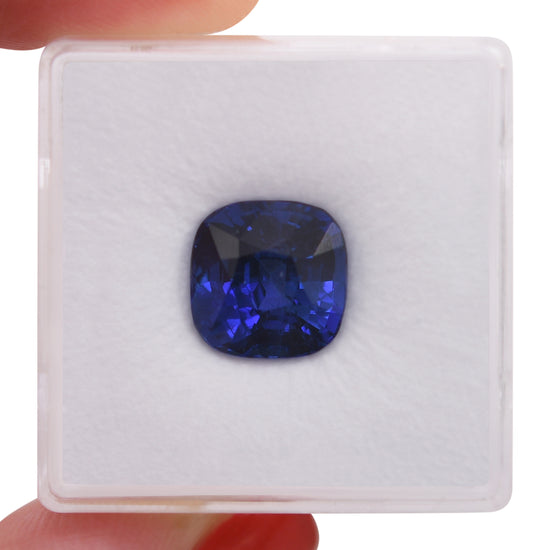 5.55 Carat Blue SRI LANKA Cushion Sapphire AGL