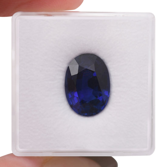 5.60 Carat Blue MADAGASCAR Oval Sapphire AGL