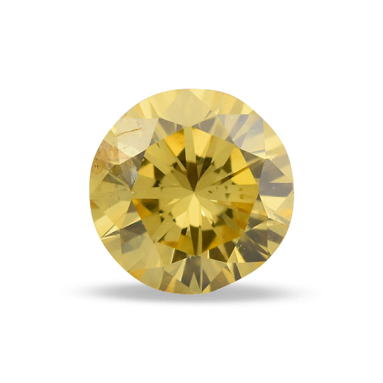 Diamante Rotondo Brillante GIA Fancy Brownish Orangy Yellow da 0,19 Carati (SI2)