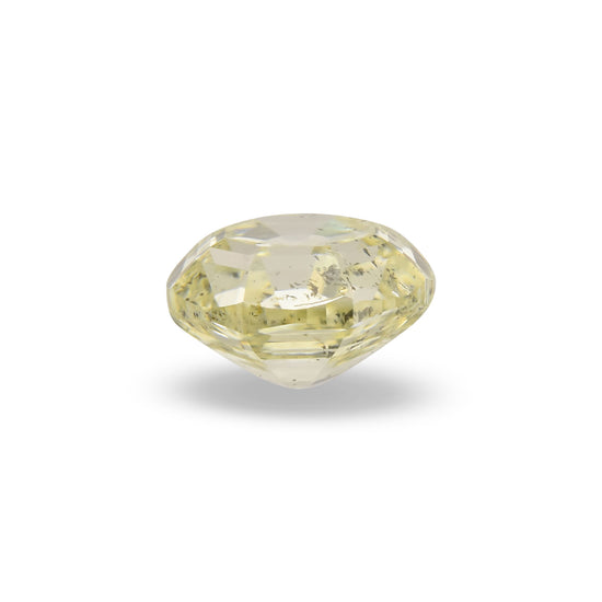 0.51 Carat Fancy Light Greenish Yellow Round Brilliant Diamond (SI2) GIA