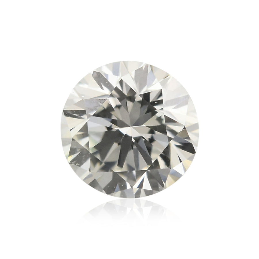Diamante tondo a taglio brillante verde tenue 0,13 carati (VS1) GIA